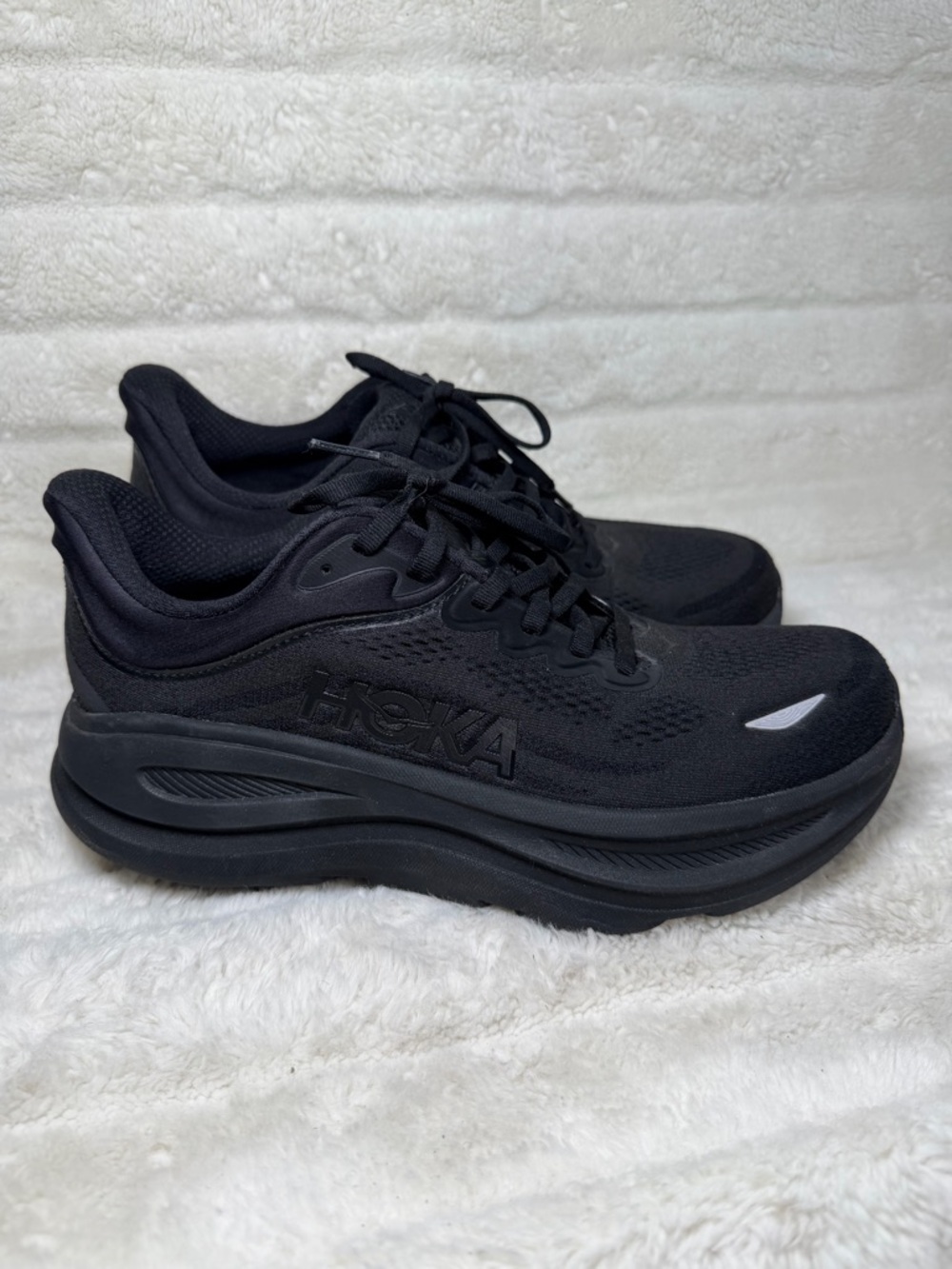 ❌SOLD❌Hoka One One Bondi 9 Triple Black Athletic Running Shoes Women’s Size 9.5